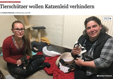 10. Februar 2021 | Gadebusch Rehnaer Zeitung | Tierschützer wollen Katzenleid verhindern